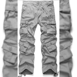 Drawstring military style cargo pants